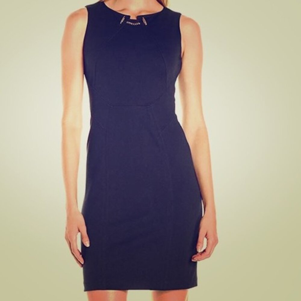 Ivanka Trump Navy Dress Sleeveless,  Size 8
